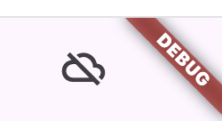 Cloud icon in app toolbar